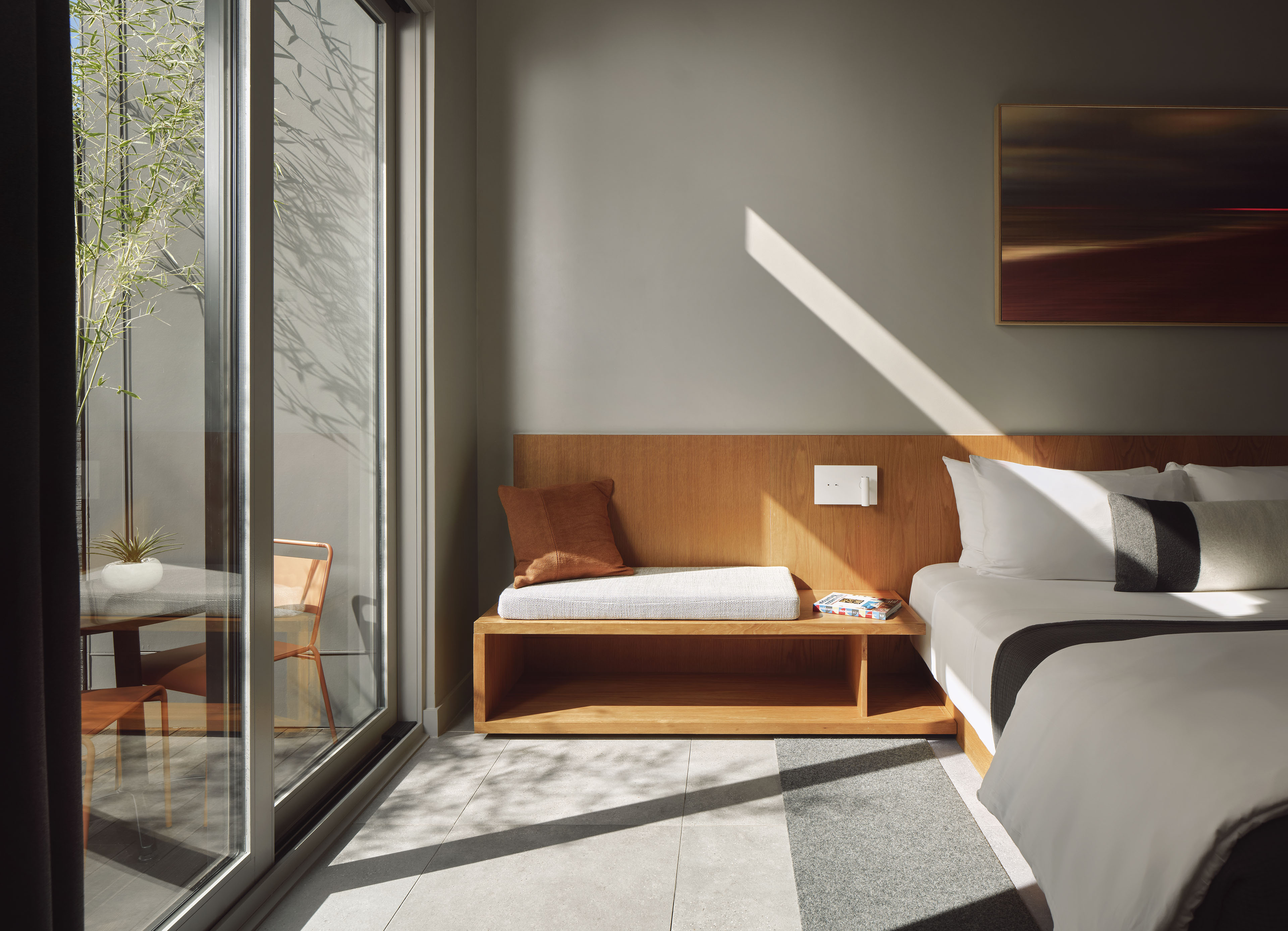 Frame Hotel SoCo King Suite — interior, lanai, and bath