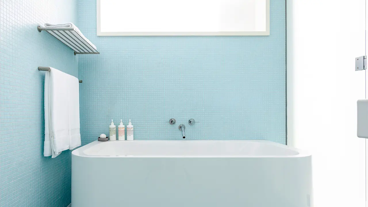 Frame Hotel Treehouse Suite A — deep soaking tub