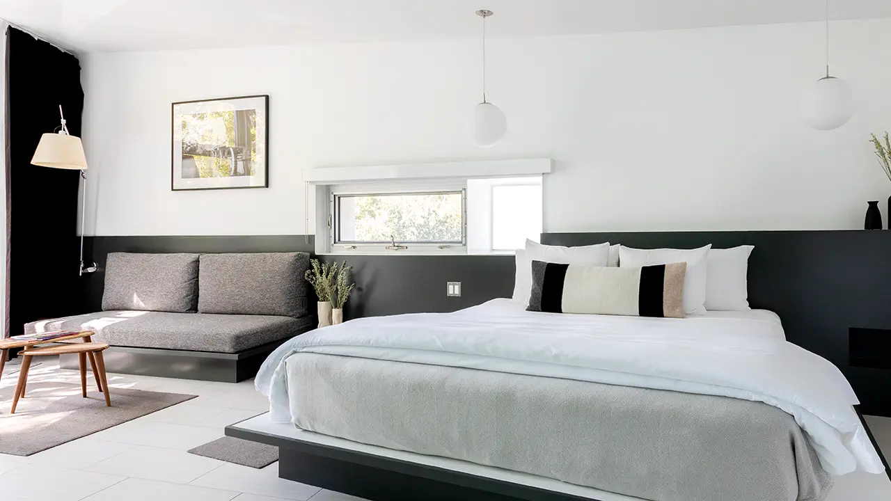 Frame Hotel Treehouse Suite B — king bed
